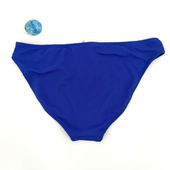 Decree Blue Textured Mid Rise Medium Coverage Bikini Bottom XXL NEW - Picture 8 of 10